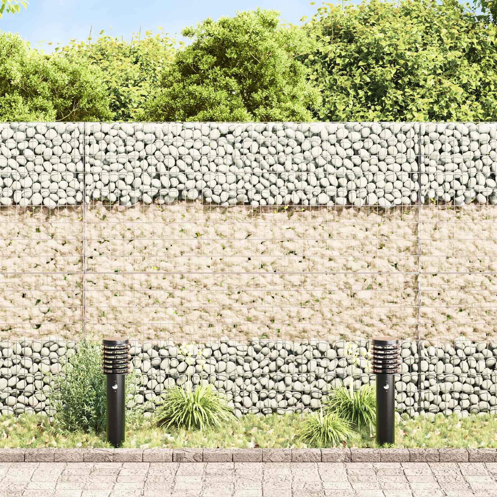 vidaXL Gartensteine Gold 12 cm Glas