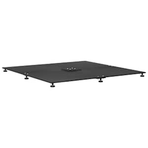 Základna pro slunečník Černá 100 x 100 x 4 cm Ocel - obrázek 2