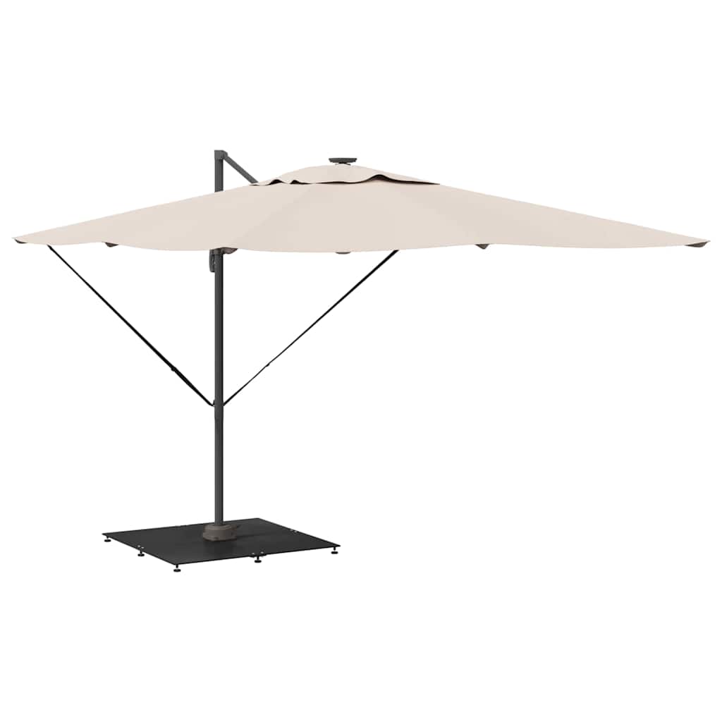 vidaXL Parasolvoet Zwart 100 x 100 x 4 cm Staal