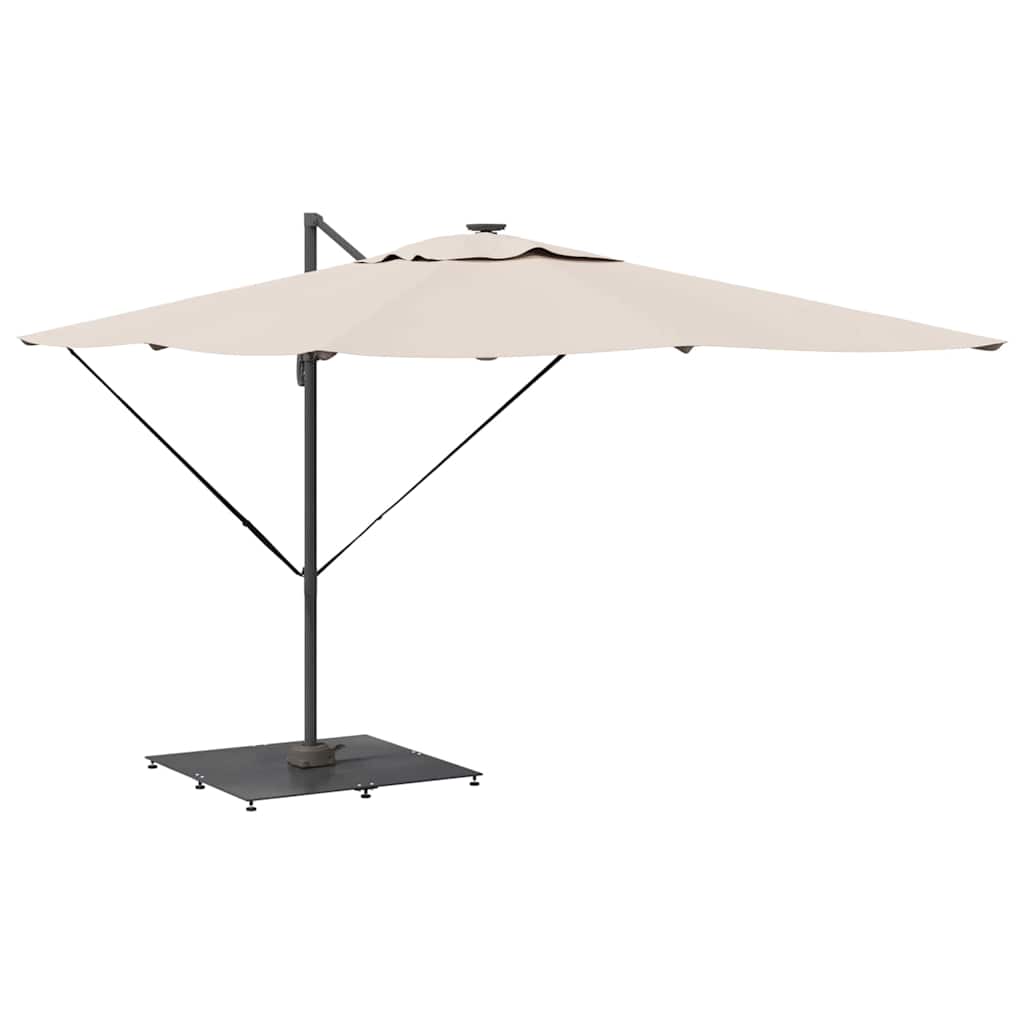 vidaXL Parasolvoet Donkergrijs 100 x 100 x 4 cm Staal