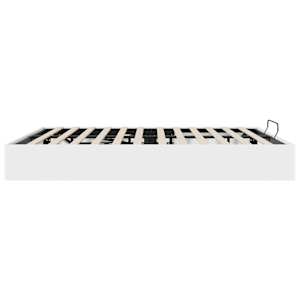Ottoman postel Bílý 203 x 180 x 25 cm Dřevěný materiál - obrázek 6