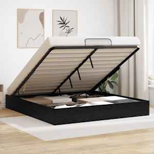 Ottomanska postelja Črni Hrast 203 x 180 x 25 cm