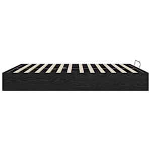 Ottoman postel Černý Dub 203 x 180 x 25 cm Dřevěný materiál - obrázek 6