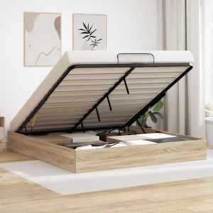 Ottomanska postelja Sonoma hrast 203 x 180 x 25 cm