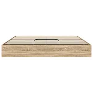 Ottoman postel Sonoma dub 203 x 180 x 25 cm Dřevěný materiál - obrázek 5