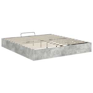 Ottoman postel Beton 203 x 180 x 25 cm Dřevěný materiál - obrázek 7