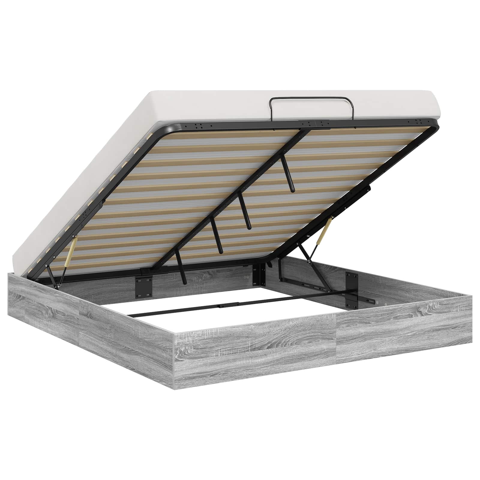 Ottoman Sängyn Runko Harmaa Sonoma 203 x 180 x 25 cm - Image 3