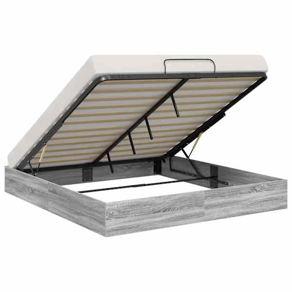 vidaXL Ottomani voodiraam Hall Sonoma 203 x 180 x 25 cm T&ouml;&ouml;deldud puit