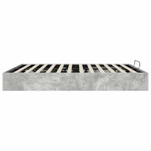 Ottoman postel Betonově Šedá 160 x 200 cm Dřevěný materiál - obrázek 6
