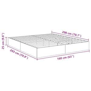 Ottoman postel Betonově Šedá 160 x 200 cm Dřevěný materiál - obrázek 11
