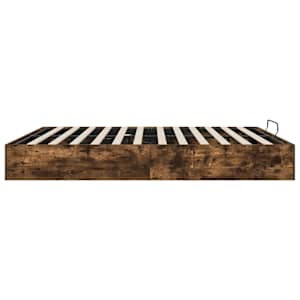 Ottoman postel Uzený Dub 203 x 160 x 25 cm Dřevěný materiál - obrázek 6