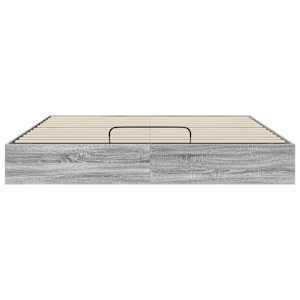 Ottoman postel Šedá Sonoma 203 x 160 x 25 cm Dřevěný materiál - obrázek 5