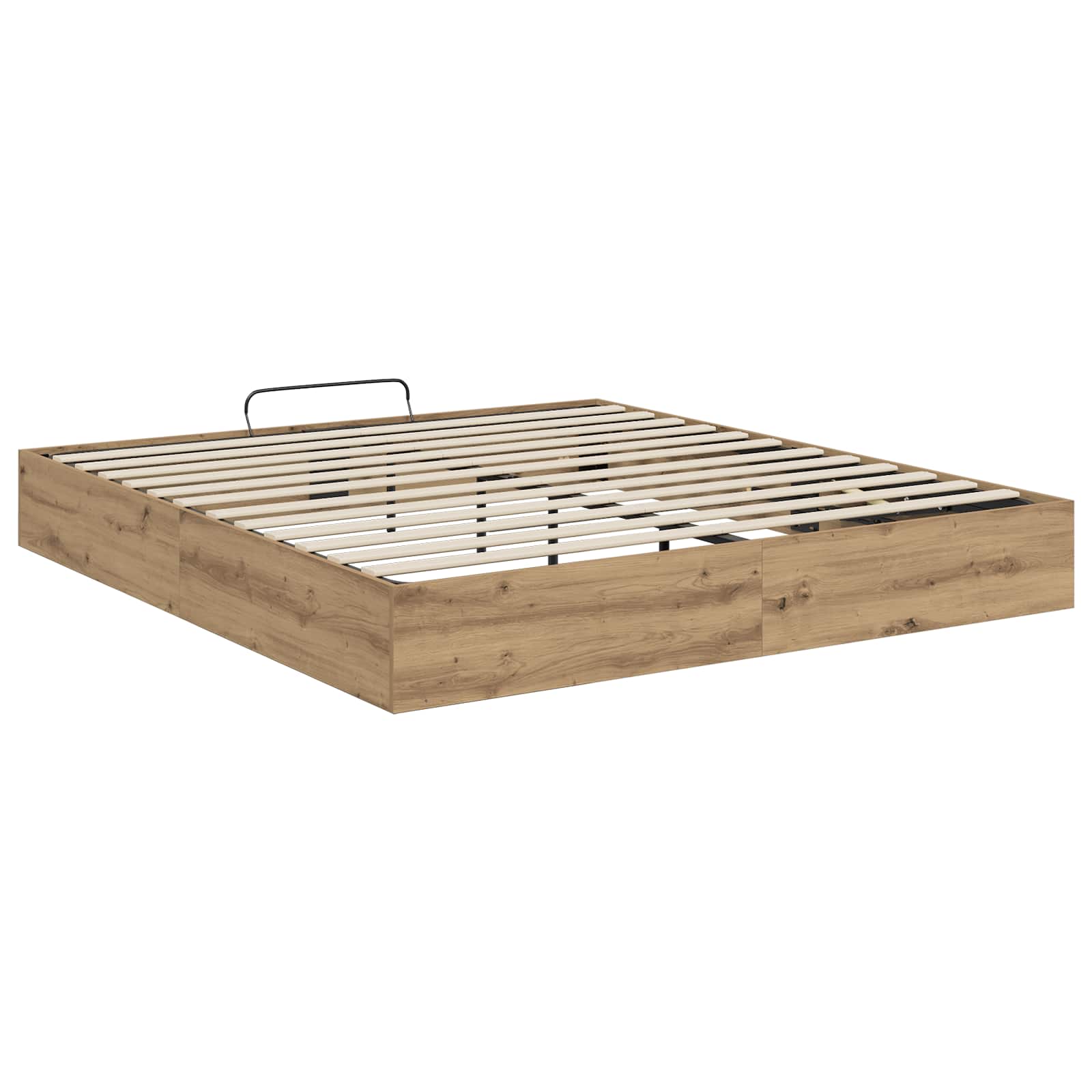 Ottoman postel Umělecký dub 203 x 160 x 25 cm Dřevěný materiál - obrázek 7