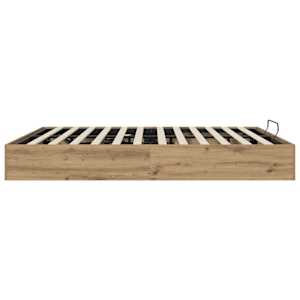 Ottoman postel Umělecký dub 203 x 160 x 25 cm Dřevěný materiál - obrázek 6