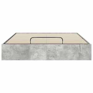 Ottoman postel Betonově Šedá 140 x 200 cm Dřevěný materiál - obrázek 5