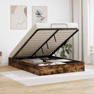 Ottomanska postelja Dimljeni Hrast 203 x 140 x 25 cm