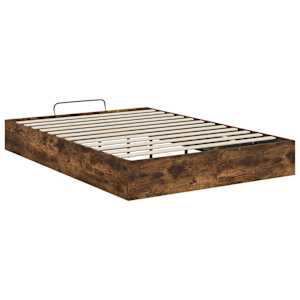 Ottoman postel Uzený Dub 203 x 140 x 25 cm Dřevěný materiál - obrázek 7