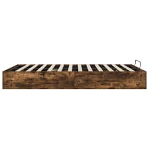 Ottoman postel Uzený Dub 203 x 140 x 25 cm Dřevěný materiál - obrázek 6