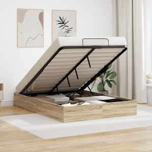 Ottoman postel Sonoma dub 203 x 120 x 25 cm Dřevěný materiál - obrázek 1