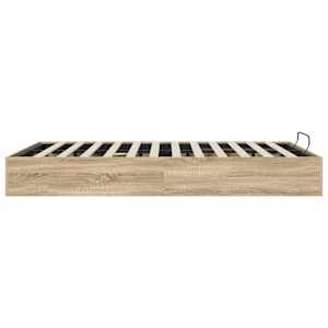 Ottoman postel Sonoma dub 203 x 120 x 25 cm Dřevěný materiál - obrázek 6