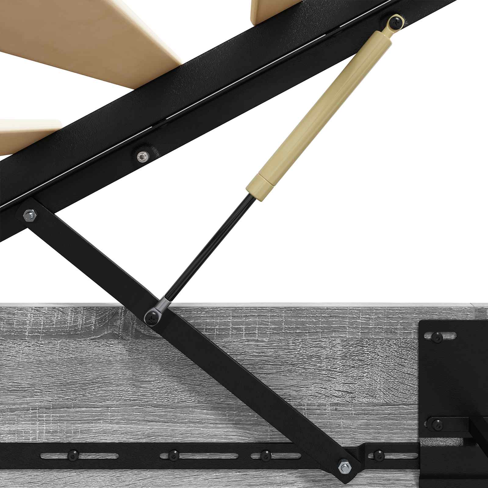 Ottoman Sängyn Runko Harmaa Sonoma 203 x 120 x 25 cm - Image 9