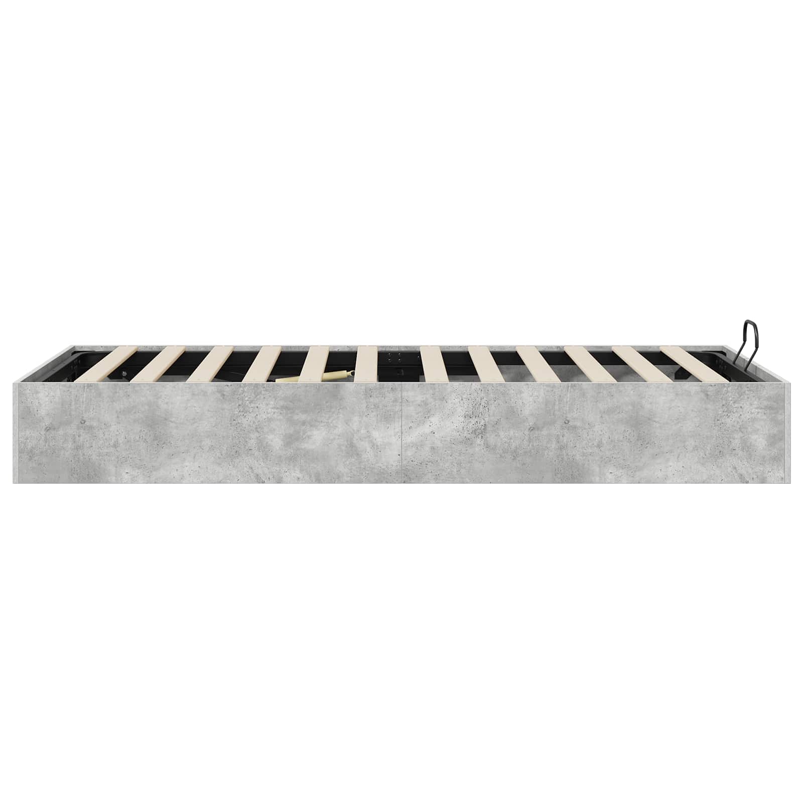 Ottoman postel Betonově Šedá 100 x 200 cm Dřevěný materiál - obrázek 6