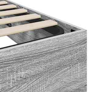 Ottoman postel Šedá Sonoma 203 x 100 x 25 cm Dřevěný materiál - obrázek 8