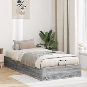 Ottoman postel Šedá Sonoma 203 x 100 x 25 cm Dřevěný materiál - obrázek 1