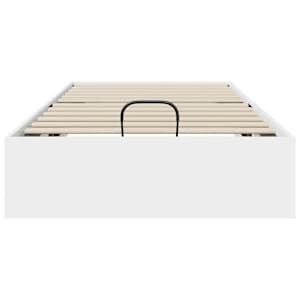 Ottoman postel Bílý 203 x 90 x 25 cm Dřevěný materiál - obrázek 5