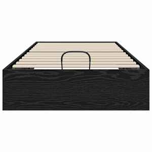 Ottoman postel Černý Dub 203 x 90 x 25 cm Dřevěný materiál - obrázek 5