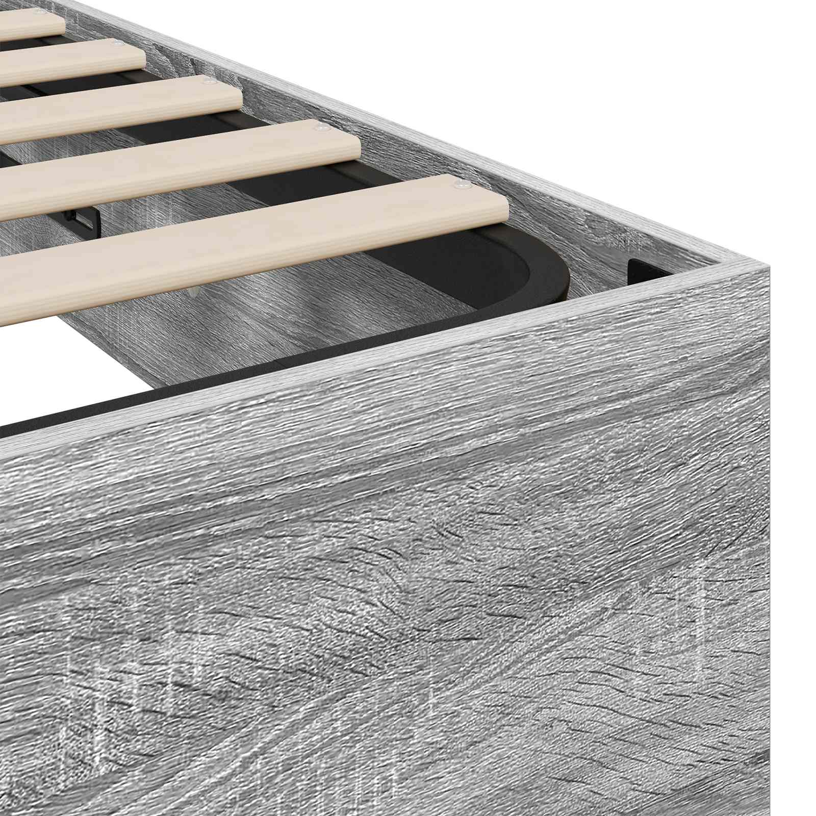 Ottoman Bedframe Grijs Sonoma 193 x 120 x 25 cm Spaanplaat | luizaXL | Dé meubelwinkel voor elk interieur Ottoman Bedframe Grijs Sonoma 193 x 120 x 25 cm Spaanplaat - Afbeelding 8