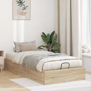 Ottoman postel Sonoma dub 203 x 80,5 x 25 cm Dřevěný materiál - obrázek 1