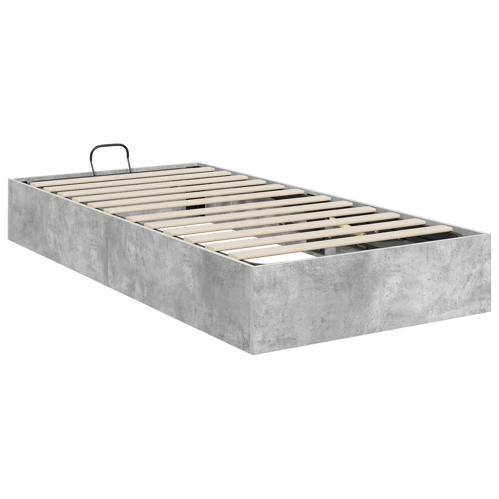 Ottoman postel Betonově Šedá 80,5 x 200 cm Dřevěný materiál - obrázek 7