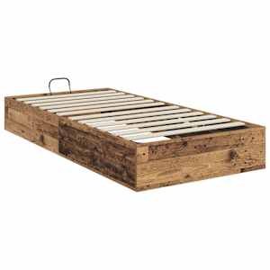Ottoman postel Staré dřevo 80,5 x 200 cm Dřevěný materiál - obrázek 7