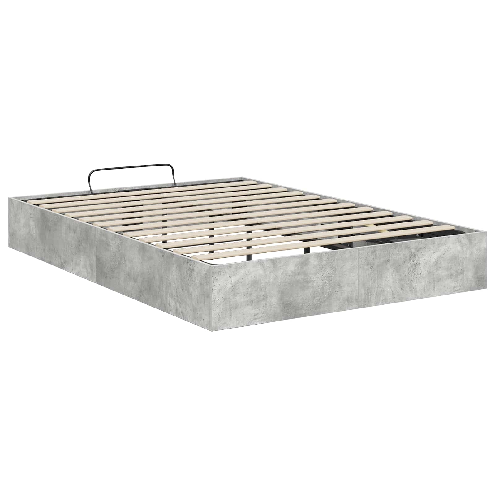 Ottoman Sängyn Runko Betoni Harmaa 140 x 200 cm Käsitelty puu - Image 7