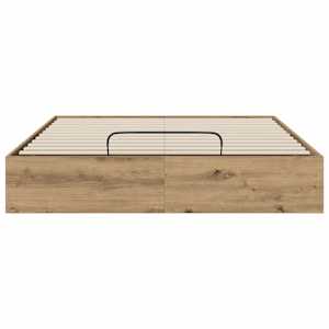Ottoman postel Řemeslný Dub 140 x 200 cm Dřevěný materiál - obrázek 5