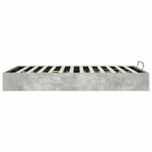Ottoman postel Betonově Šedá 135 x 190 cm Dřevěný materiál - obrázek 6