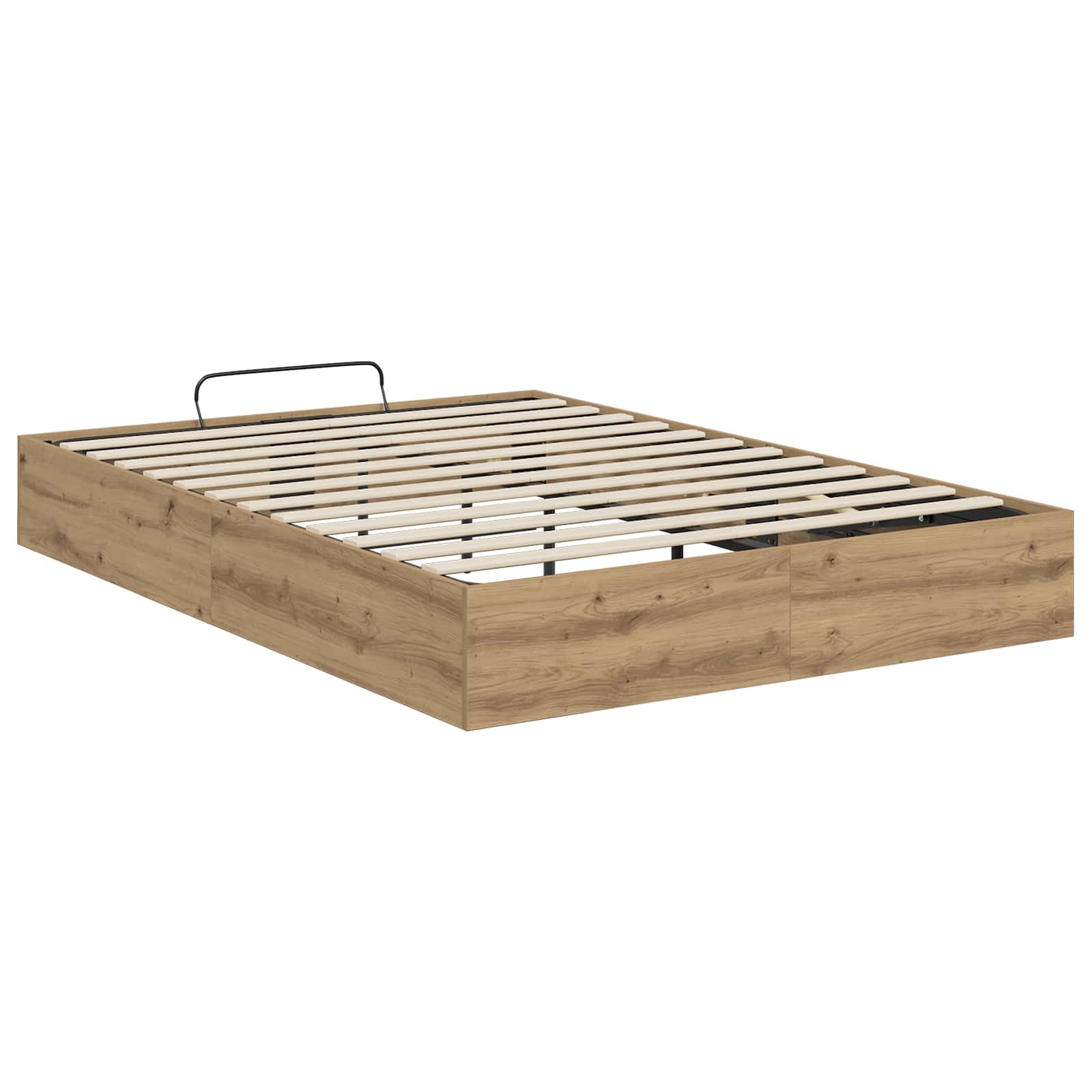 Ottoman postel Řemeslný Dub 135 x 190 cm Dřevěný materiál - obrázek 7