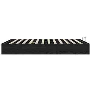 Ottoman postel Černý Dub 193 x 120 x 25 cm Dřevěný materiál - obrázek 6