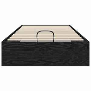 Ottoman postel Černý Dub 193 x 90 x 25 cm Dřevěný materiál - obrázek 5
