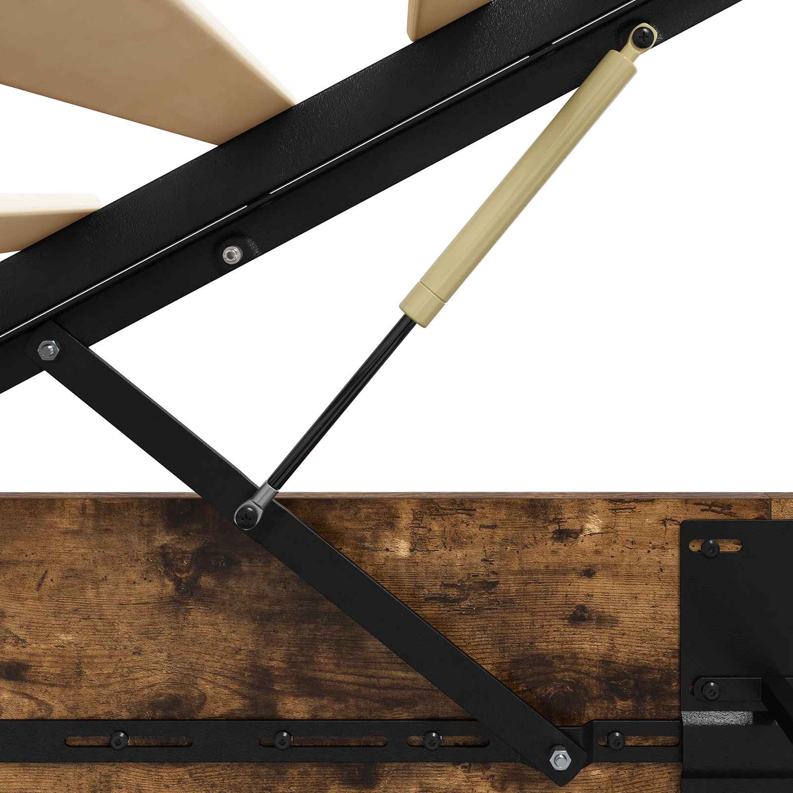 Ottoman postel Uzený Dub 193 x 90 x 25 cm Dřevěný materiál - obrázek 9