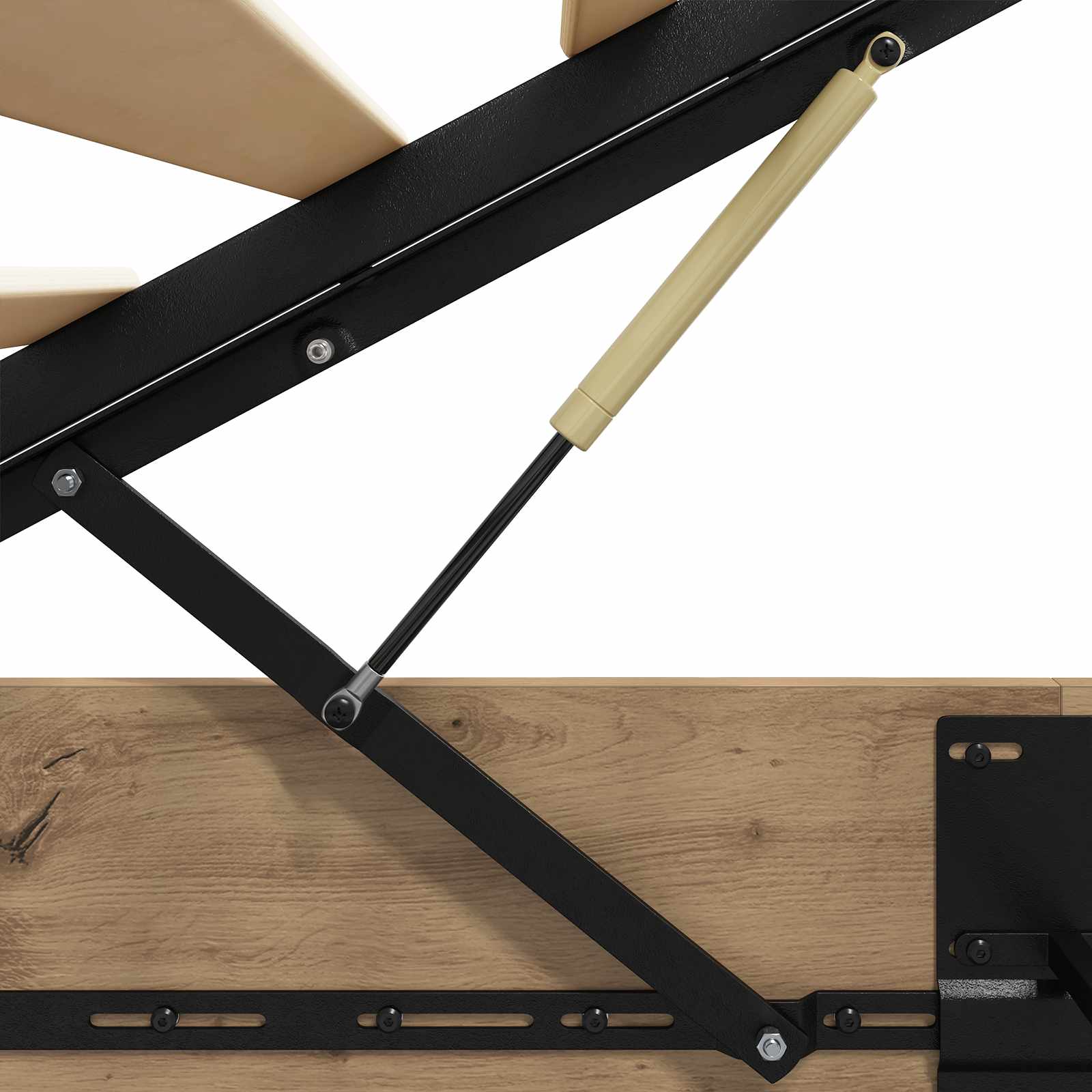 vidaXL Ottoman Bettgestell Artisan-Eiche 193 x 75,5 x 25 cm – Bild 9