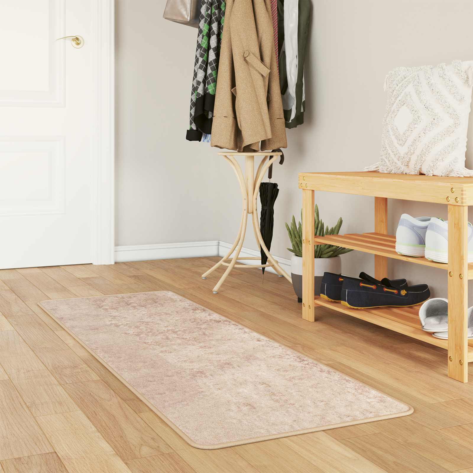 Vloerkleedloper MARSA Beige 50 x 100 cm Polyester en PVC image 1