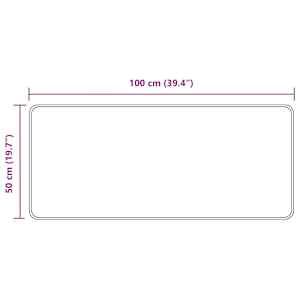 Běhoun MARSA Béžová 50 x 100 cm Polyester a PVC - obrázek 7