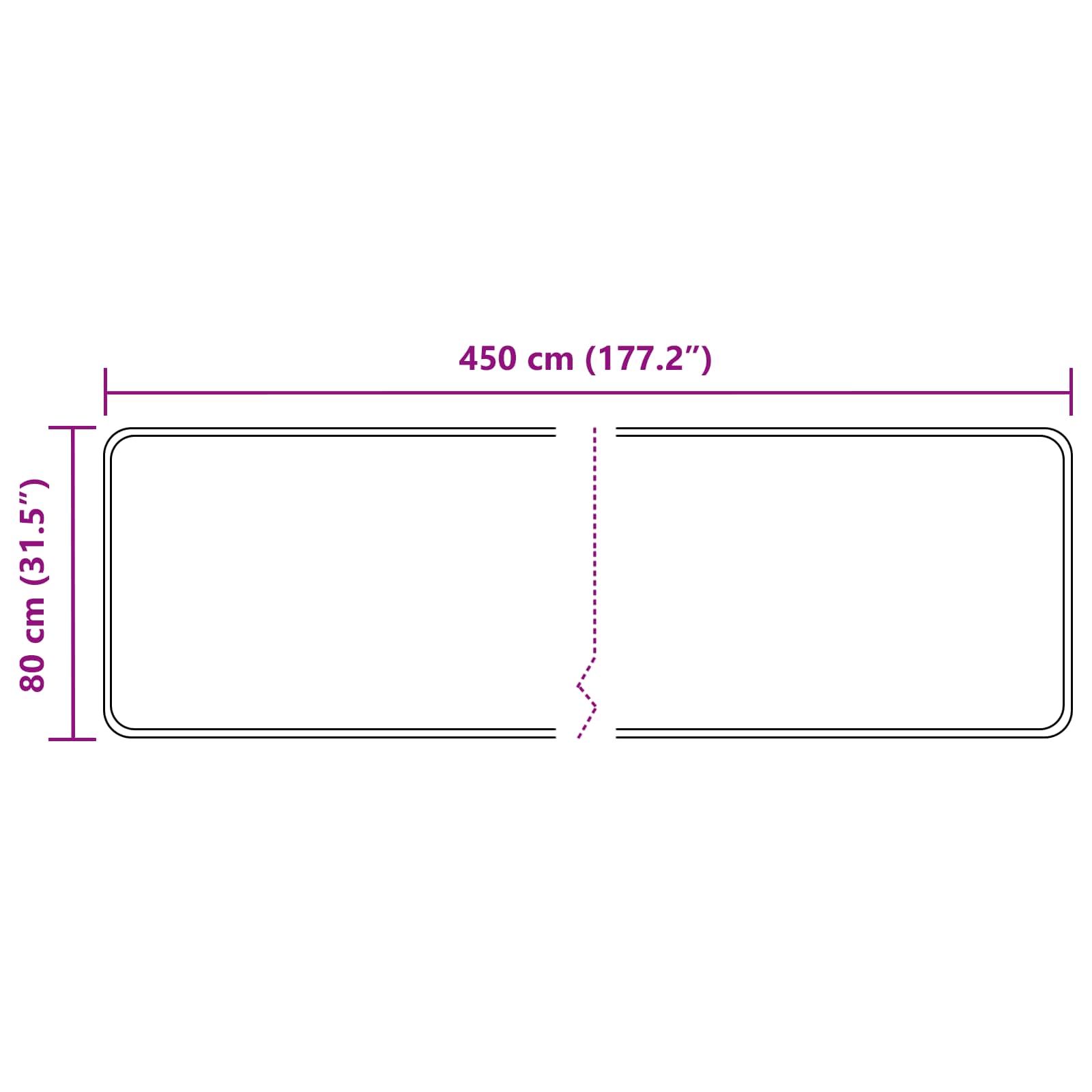 Vloerkleedloper MARSA Beige 80 x 450 cm Polyester en PVC image 7