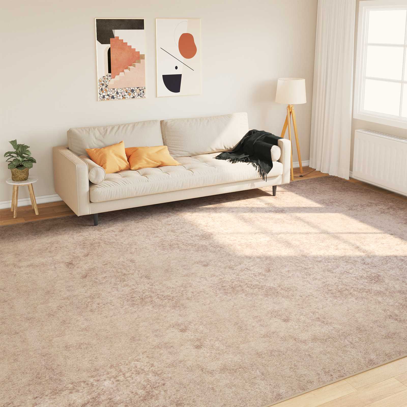 Vloerkleedloper MARSA Beige 300 x 400 cm Polyester en PVC image 1