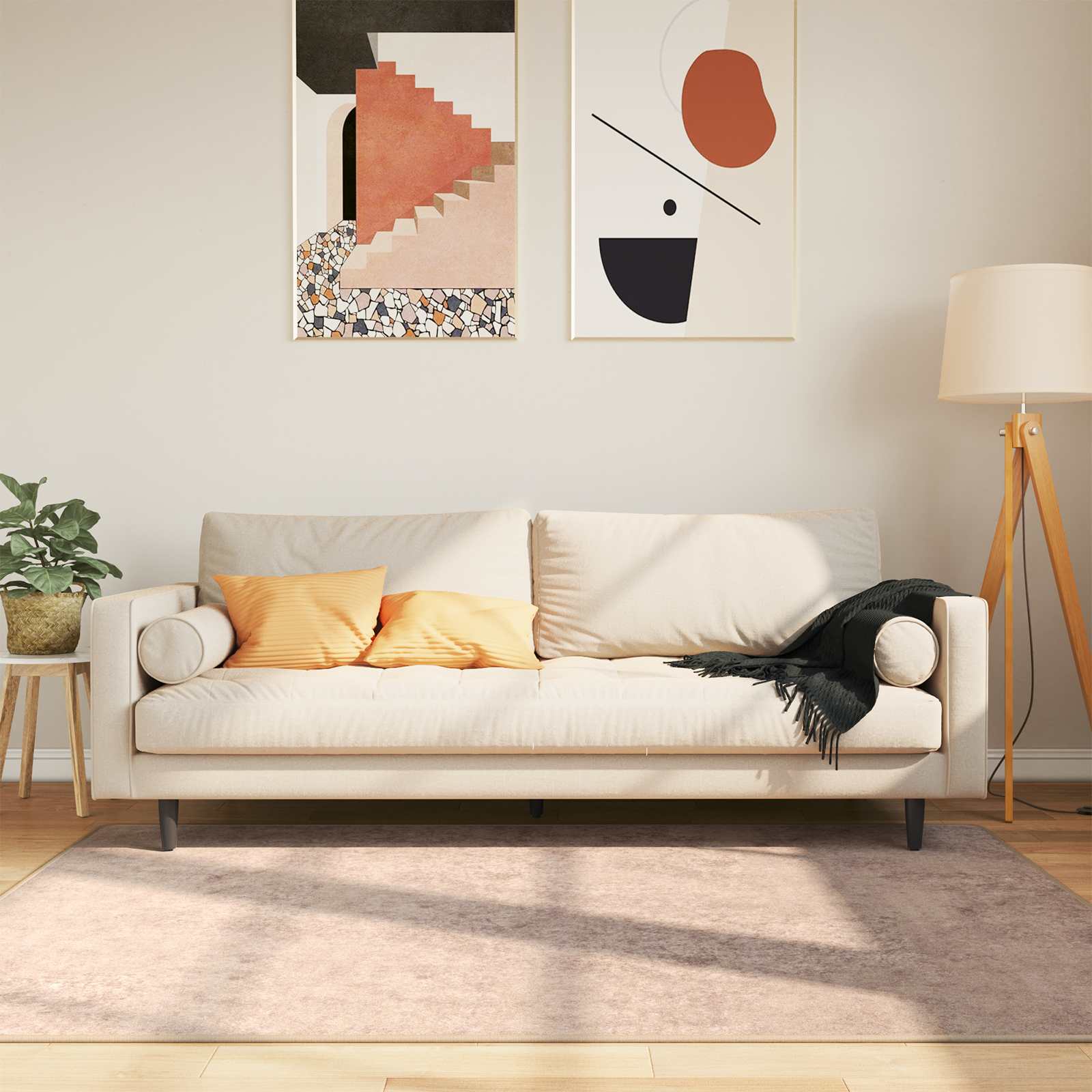 Vloerkleedloper MARSA Zand 120 x 170 cm Polyester en PVC image 1