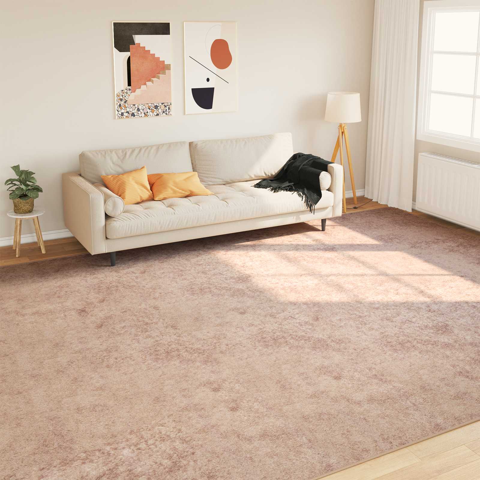 vidaXL Covor Runner MARSA Nisipiu 300 x 400 cm Poliester și PVC