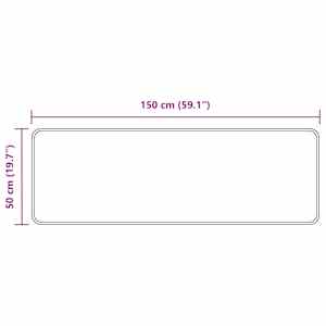 Běhoun MARSA Lesní zelená 50 x 150 cm Polyester a PVC - obrázek 7