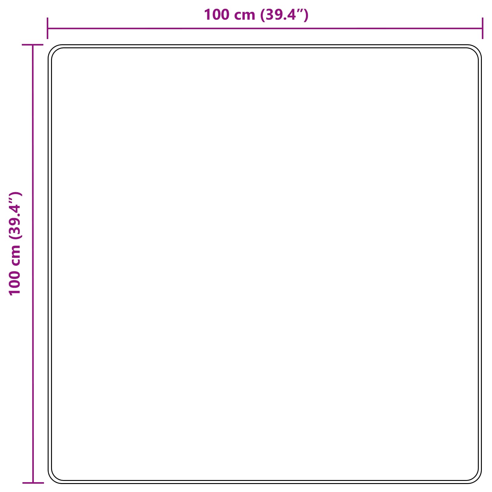 Vloerkleedloper MARSA Bosgroen 100 x 100 cm Polyester en PVC image 7